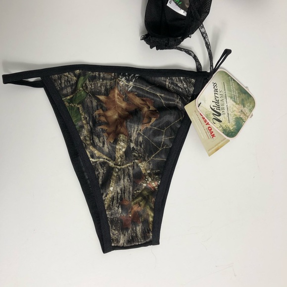 Mossy Oak Black Baby Doll Lingerie Set Medium NWT - Picture 3 of 8